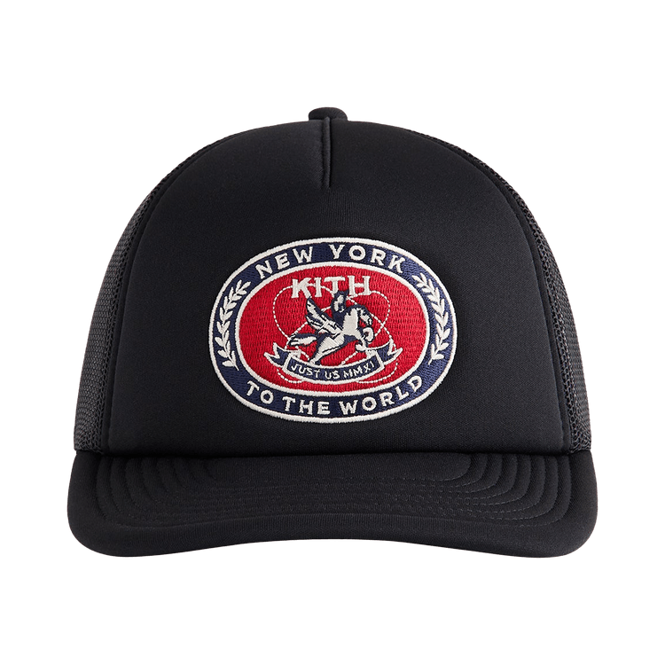 Buy Kith Laurel Pegasus Nolan Trucker Hat 'Black' - KHM051469 001