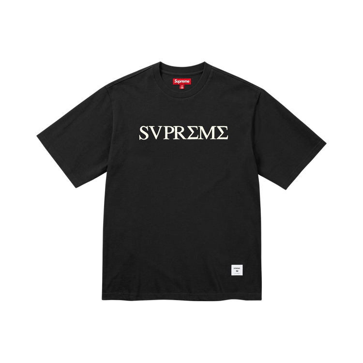 Buy Supreme Greek Short-Sleeve Top 'Black' - SS26KN103 BLACK | GOAT