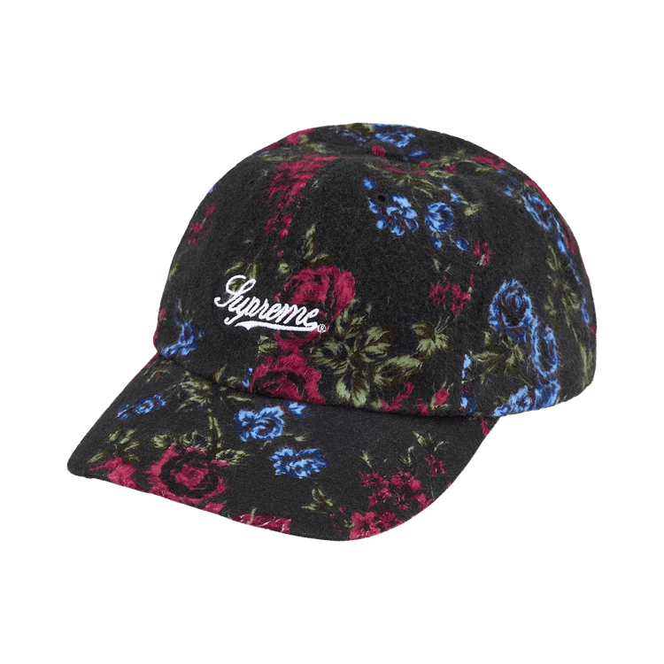 Buy Supreme Floral Flannel 6-Panel 'Black' - SS26H112 BLACK | GOAT