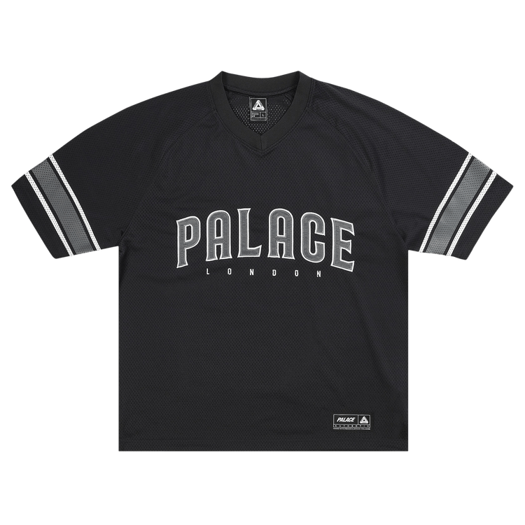 Buy Palace Satin The Park Mesh Jersey 'Black' - P30ES221 | GOAT