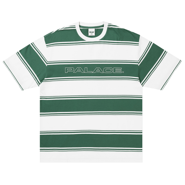 Buy Palace Tidy Stripe T-Shirt 'Green' - P30ES215 | GOAT