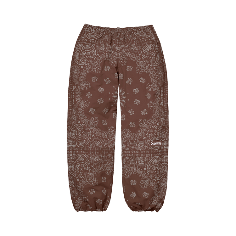 Buy Supreme Reflective Bandana Track Pant 'Brown' - SS26P70 BROWN
