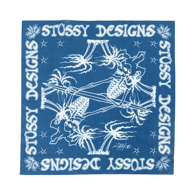 Buy Stussy Surf Joker Bandana 'Blue' - 139030 BLUE | GOAT CA