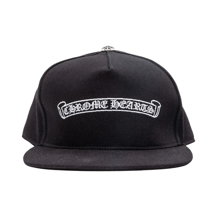 Buy Chrome Hearts Scroll Label Cap 'Black' - 01383 10007CHSLCB
