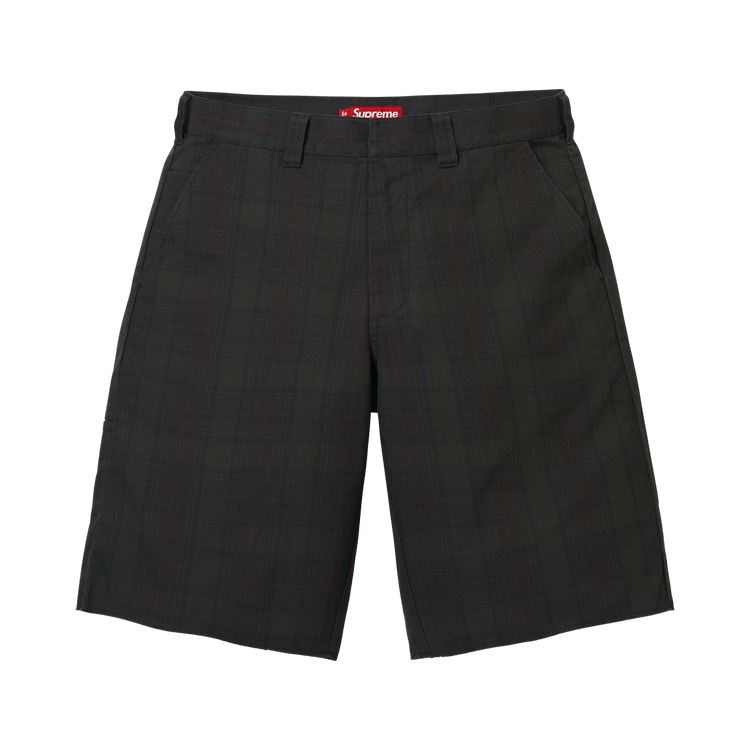 Buy Supreme Work Short 'Black Plaid' - SS26SH19 BLACK PLAID | GOAT