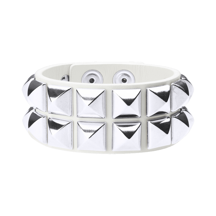 Buy Supreme Studded Leather Bracelet 'White' - SS26B38 WHITE | GOAT