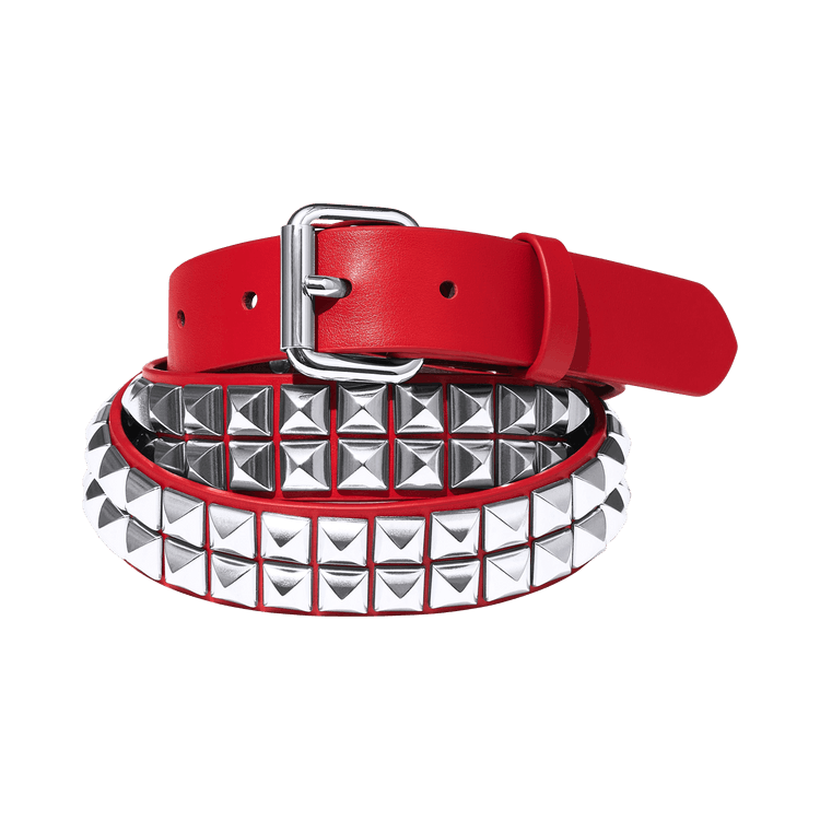 Buy Supreme Studded Leather Belt 'Red' - SS26A109 RED | GOAT