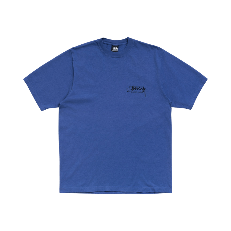Buy Stussy Beach Roots Tee Pigment Dyed 'Indigo' - 1905198 INDI