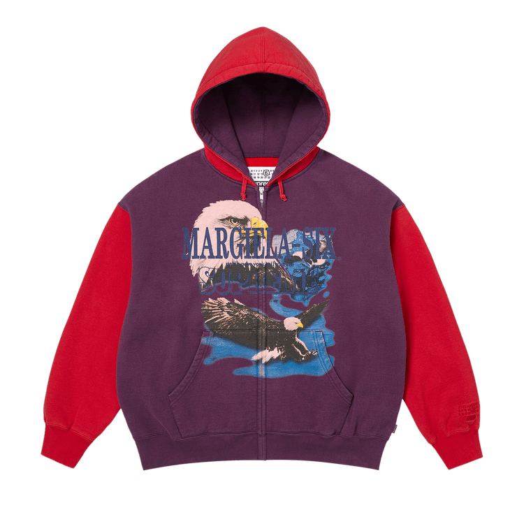 Buy Supreme x MM6 Maison Margiela Eagle Zip Up Hooded Sweatshirt