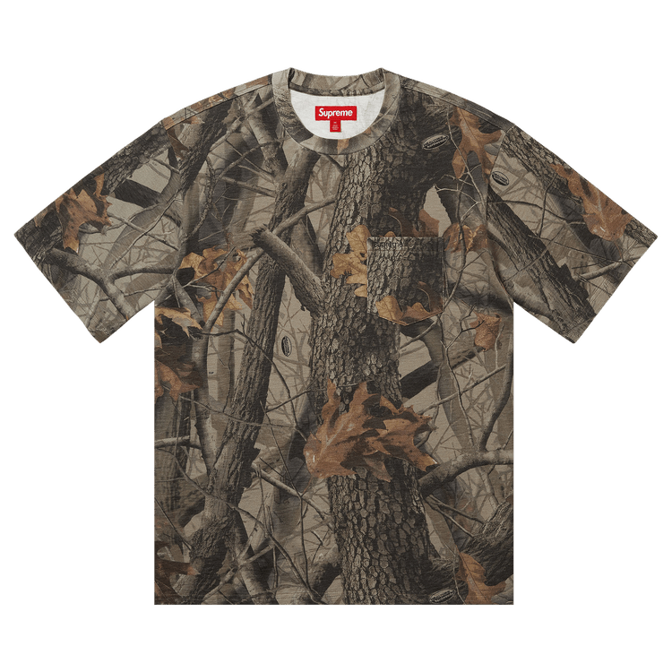 Buy Supreme Short-Sleeve Pocket Tee 'Realtree Hardwoods Camo
