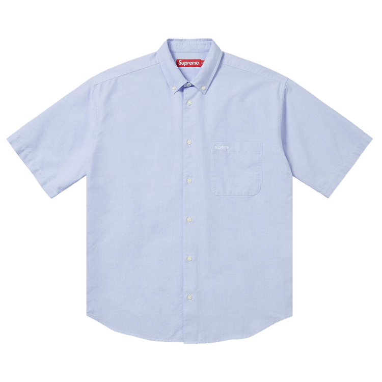 Buy Supreme Loose Fit Oxford Short-Sleeve Shirt 'Light Blue