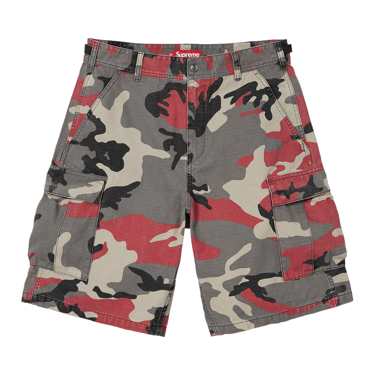 Buy Supreme Cargo Short 'Red Camo' - SS26SH13 RED CAMO | GOAT