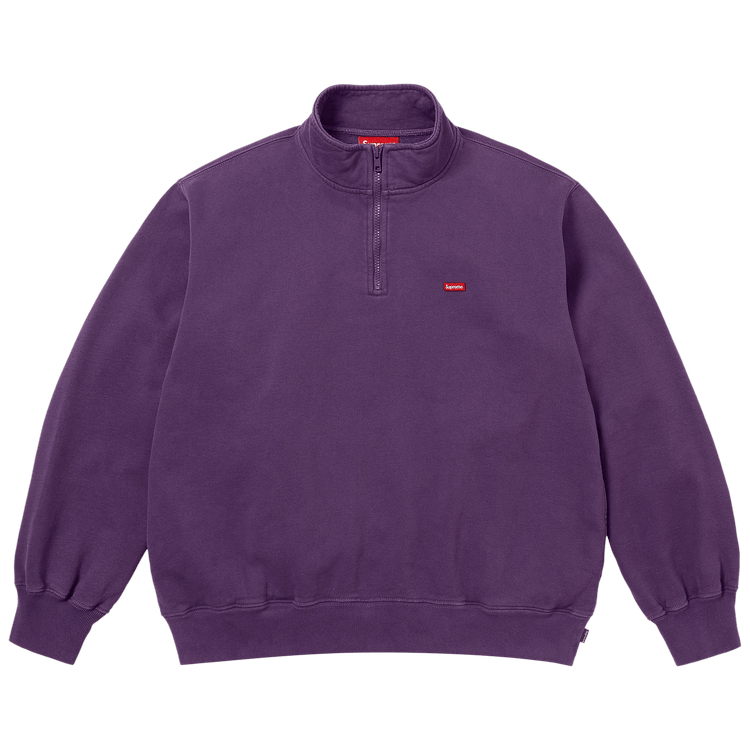 Buy Supreme Small Box Half Zip Pullover 'Dark Purple' - SS26SW5
