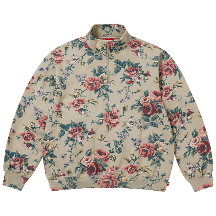 Buy Supreme Small Box Half Zip Pullover 'Floral' - SS26SW5 FLORAL
