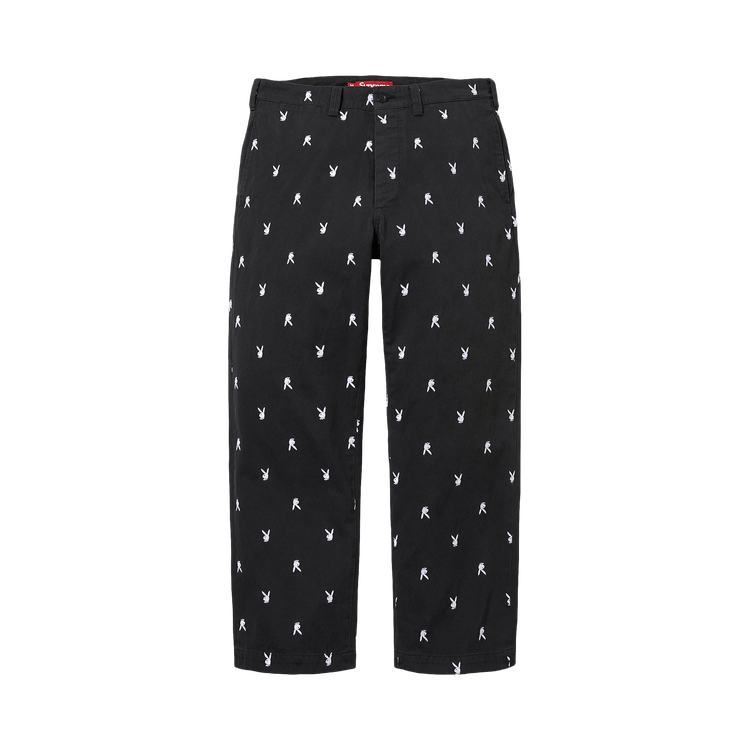 Buy Supreme Chino Pant 'Black Playboy' - SS26P49B BLACK PLAYBOY | GOAT