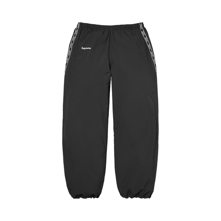 Buy Supreme Logo Taping Track Pant 'Black' - SS26P91 BLACK | GOAT