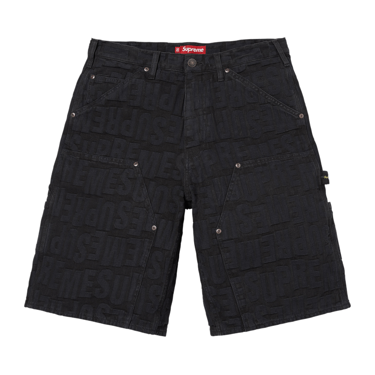 Buy Supreme Repeat Jacquard Double Knee Denim Short 'Black
