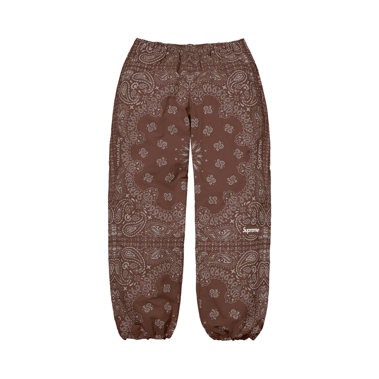 Buy Supreme Reflective Bandana Track Pant 'Brown' - SS26P70 BROWN