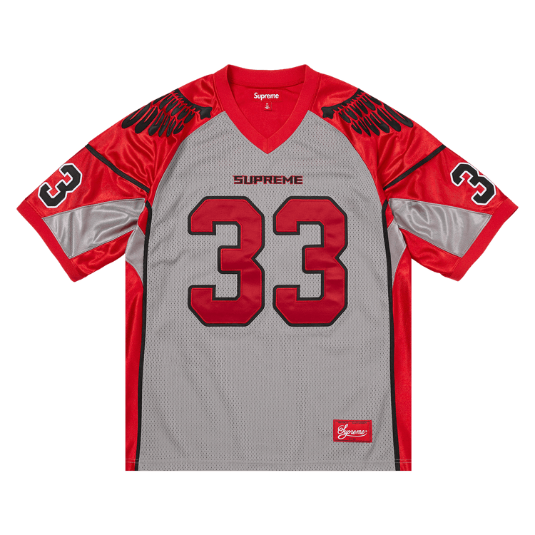 定価以下Supreme Wings Football Jersey レッド Buy Supreme Wings Jersey 'Grey' - SS26KN104 GREY | GOAT