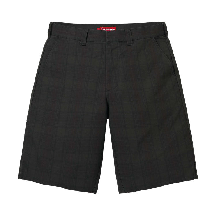 Buy Supreme Work Short 'Black Plaid' - SS26SH19 BLACK PLAID | GOAT