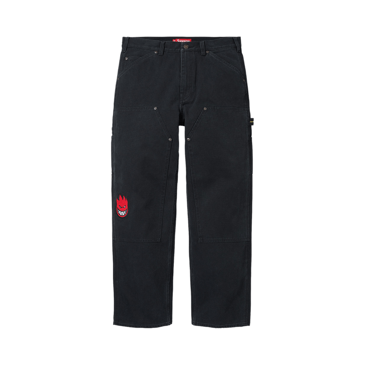 Buy Supreme x Spitfire Double Knee Painter Pant 'Black' - SS26P64