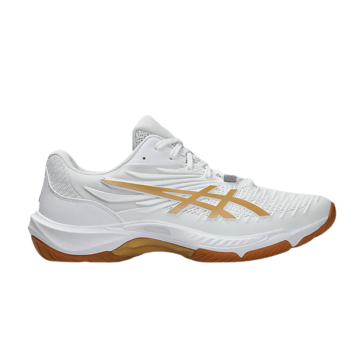 ASICS COURT CONTROL FF 4 Support Badminton Shoes Unisex White Gold