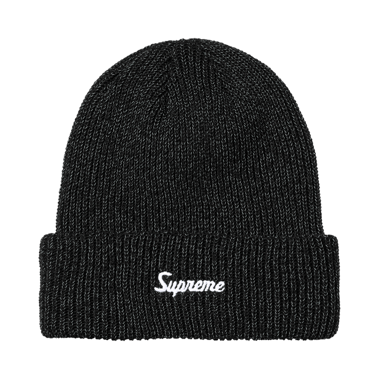Buy Supreme Loose Gauge Beanie 'Black Reflective' - FW26BN10 BLACK