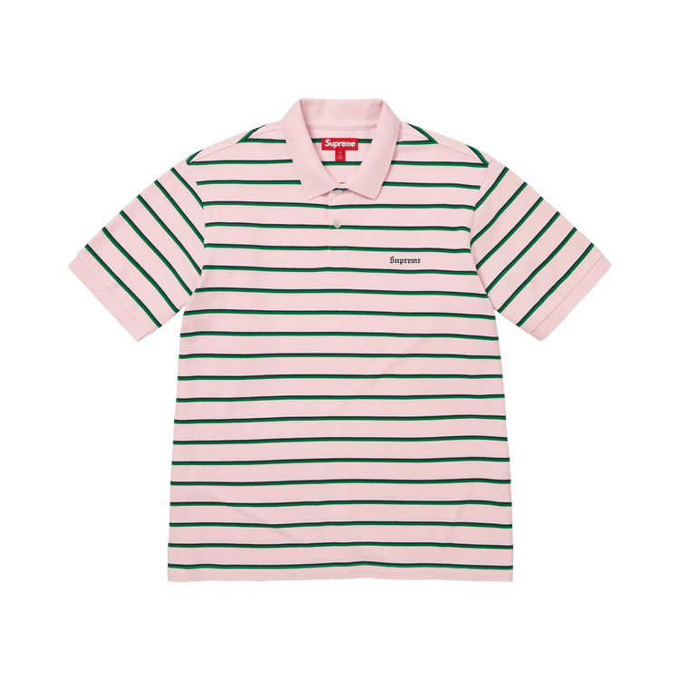 Buy Supreme Stripe Polo 'Pink' - FW26KN74 PINK | GOAT