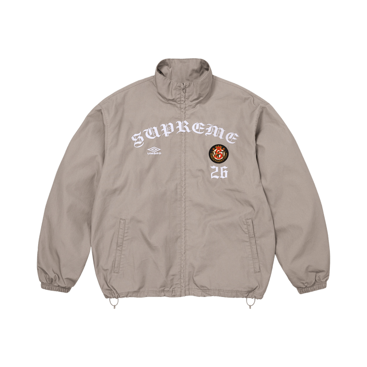 Buy Supreme x Umbro Cotton Ripstop Track Jacket 'Grey' - FW26J92