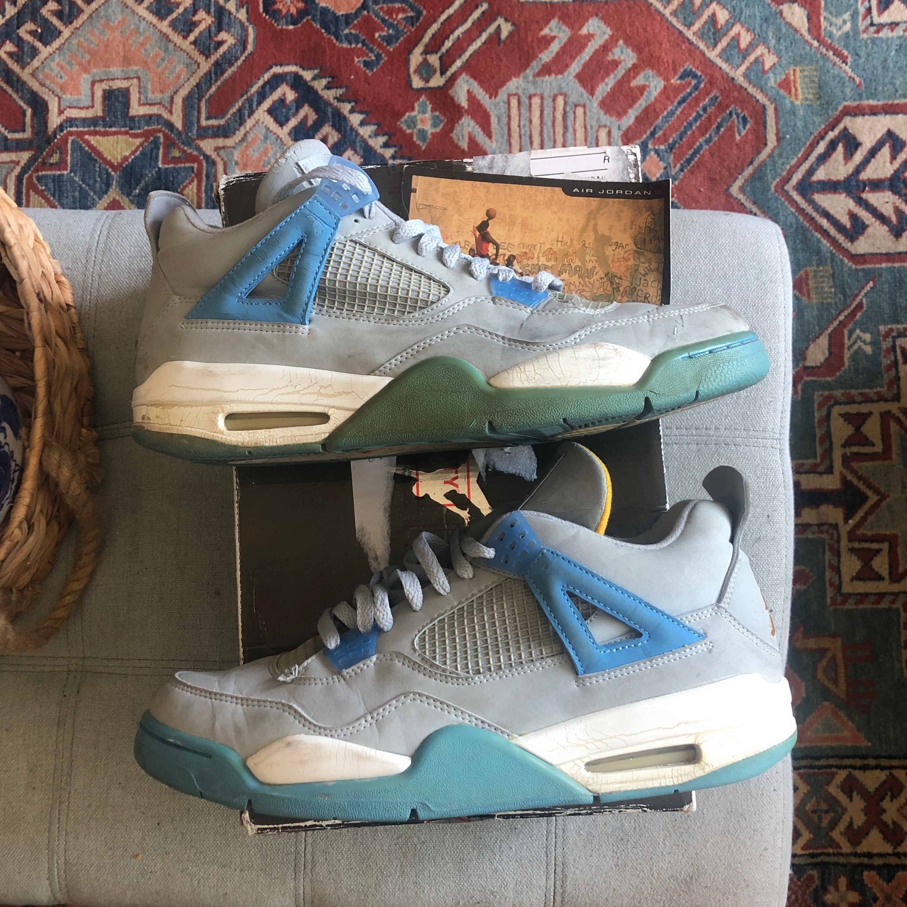 Used Air Jordan 4 Retro LS 'Mist Blue 