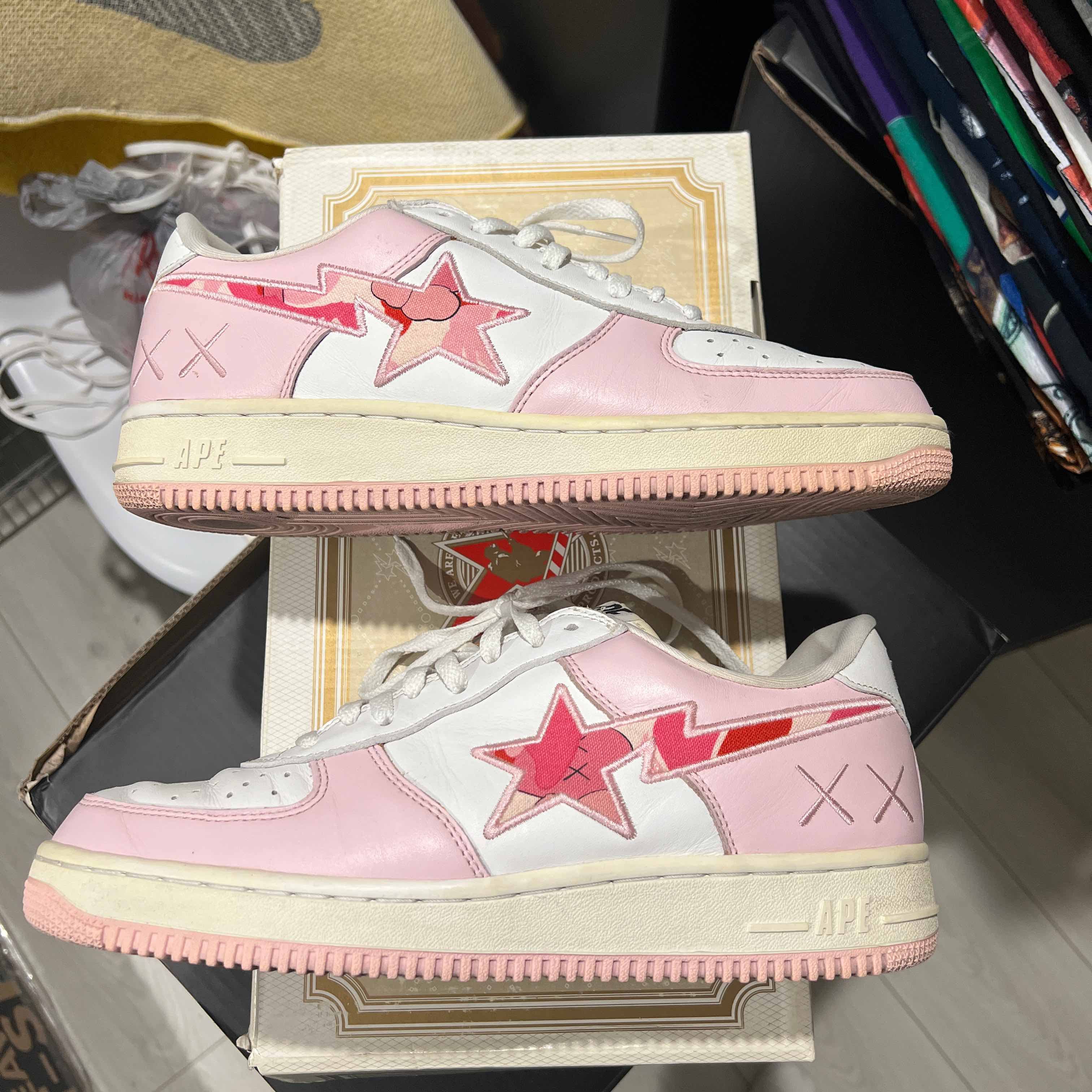 Bapesta kaws pink Clearance