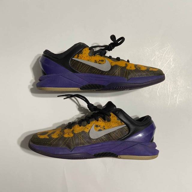 Nike Zoom Kobe 7 VII Black Purple Gold Basketball Shoes 511371-005