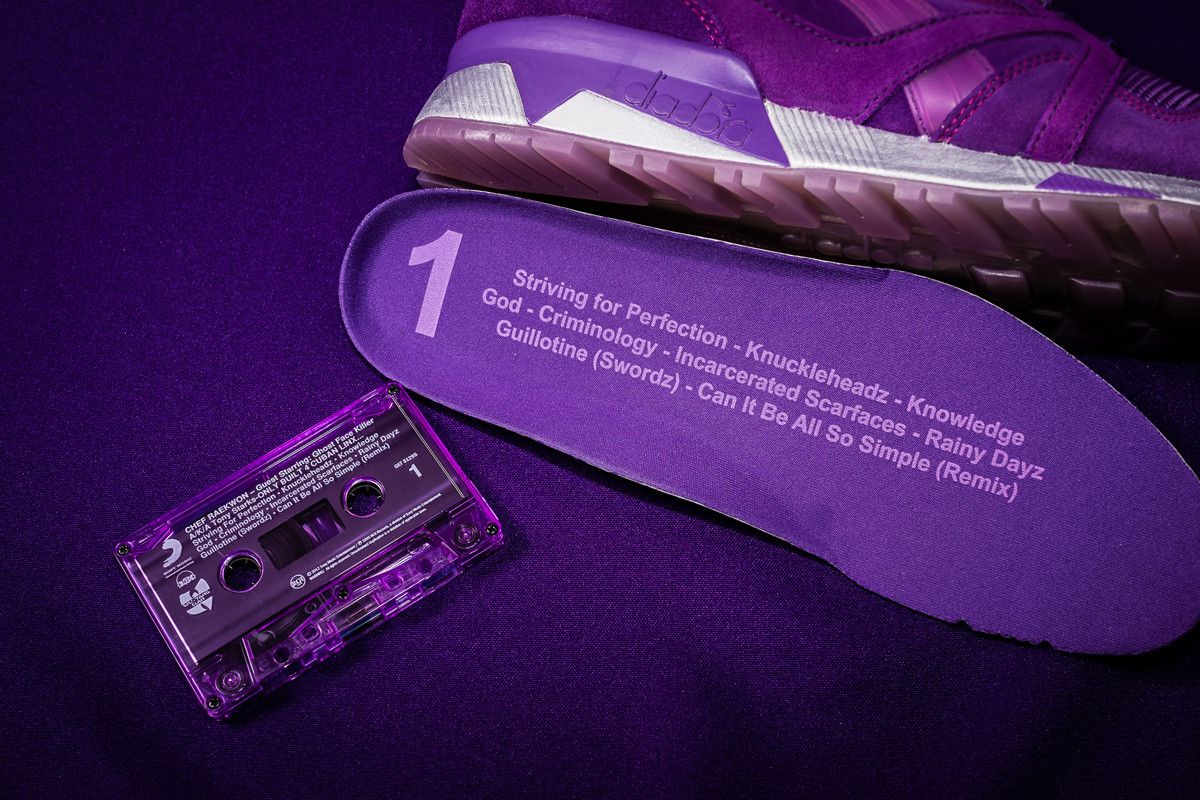 DIADORA PACKER SHOES X RAEKWON X N 9000 'PURPLE TAPE'