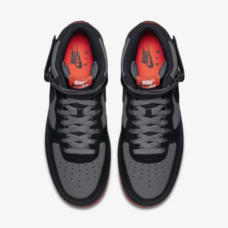 Nike Air Force 1 Mid - Dark Charcoal - Black 