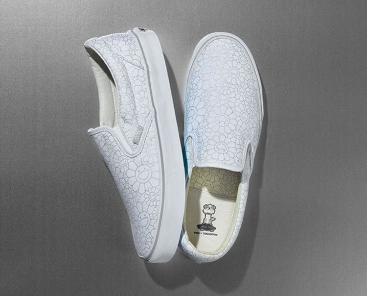 Buy Vans Takashi Murakami Classic Slip-On LX 'Silver Flower