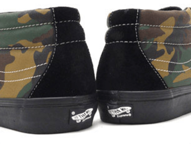 RARE🔥 VANS Supreme Sk8-Mid Cheetah Velvet Black Sz 13 Men's Shoes