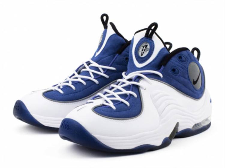 Nike Mens Size 8.5 Air Penny Hardaway 2 Atlantic Blue White Shoes  333886-401
