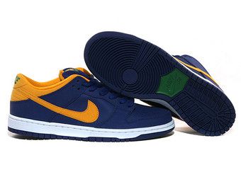 スニーカー Nike Dunk Low Pro SB ' Blue Midas Gold' 2013 Size 11.5 - Nike Dunk Pro SB Low Royal Blue Midas Gold