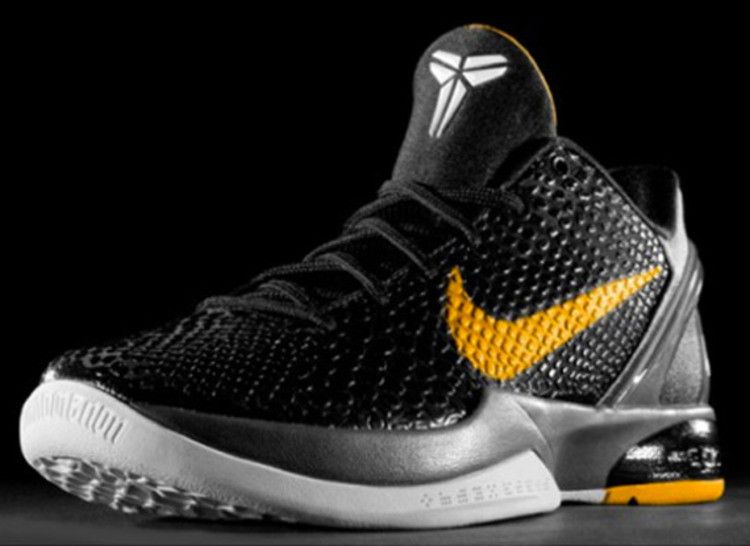 Kobe 6 black and on sale yellow