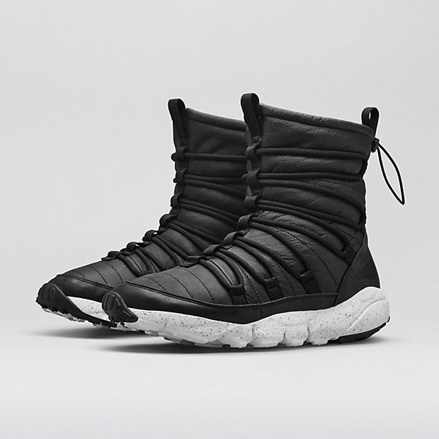 Pre-owned Nike Foostscape Route Sneakerboot In Black