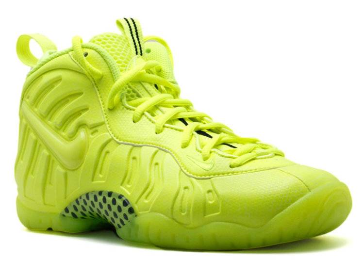  Nike Air Foamposite Pro Volt Grade School Kids Limited Edition  (Numeric_5) Yellow : Clothing, Shoes & Jewelry