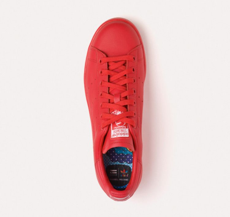 pharrell x adidas originals stan smith red b25385