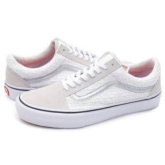 white iridescent vans