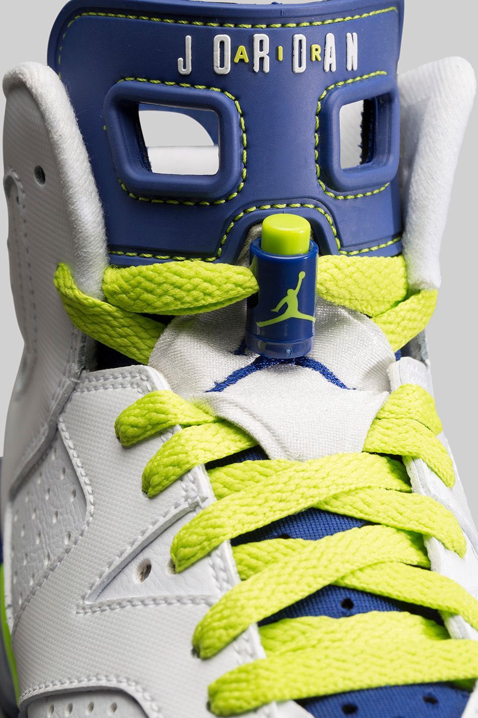 Pre-owned Air Jordan 6 Retro Gg 'fierce Green' In White