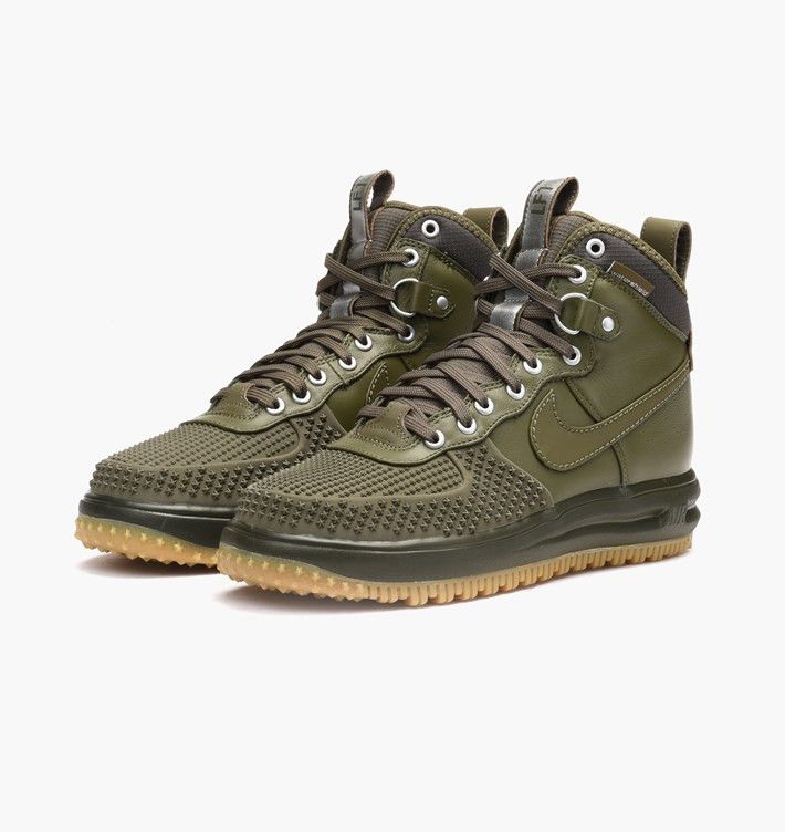 Pre-owned Nike Lunar Force 1 Duck Boot 'olive' In Green