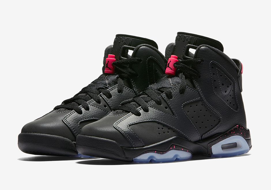 Pre-owned Air Jordan 6 Retro Gs 'hyper Pink' In Black