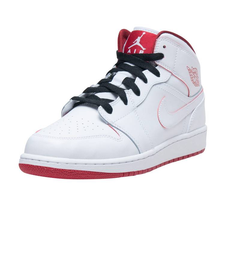 Buy Air Jordan 1 Retro Mid GS 'White Gym Red' - 554725 103 | GOAT