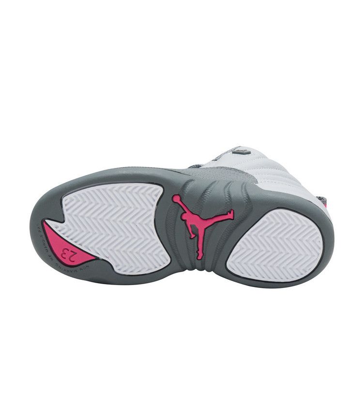 Jordan 12 wolf hot sale grey and pink