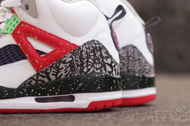 Jordan spizike green outlet white red