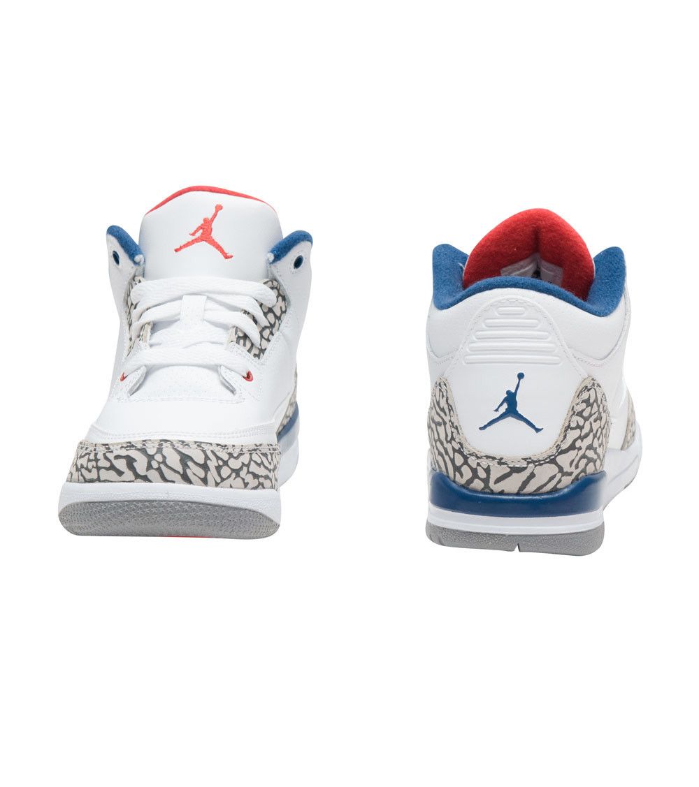 Pre-owned Air Jordan 3 Retro Ps 'true Blue' 2016 In White